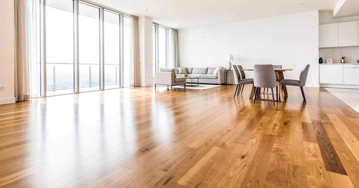 Flooring Installer Laying Planks