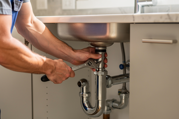 Plumber Fixing Pipe Leak